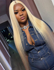 613 Silky Straight 6x6 Lace Closure Wig
